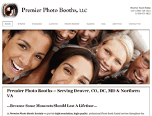 Tablet Screenshot of premierphotoboothrentals.com